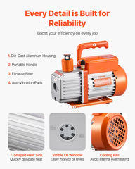 VEVOR oil taps and bottle support ongoing pump maintenance