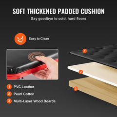 VEVOR Padded seat and headrest offer comfortable support during long tasks