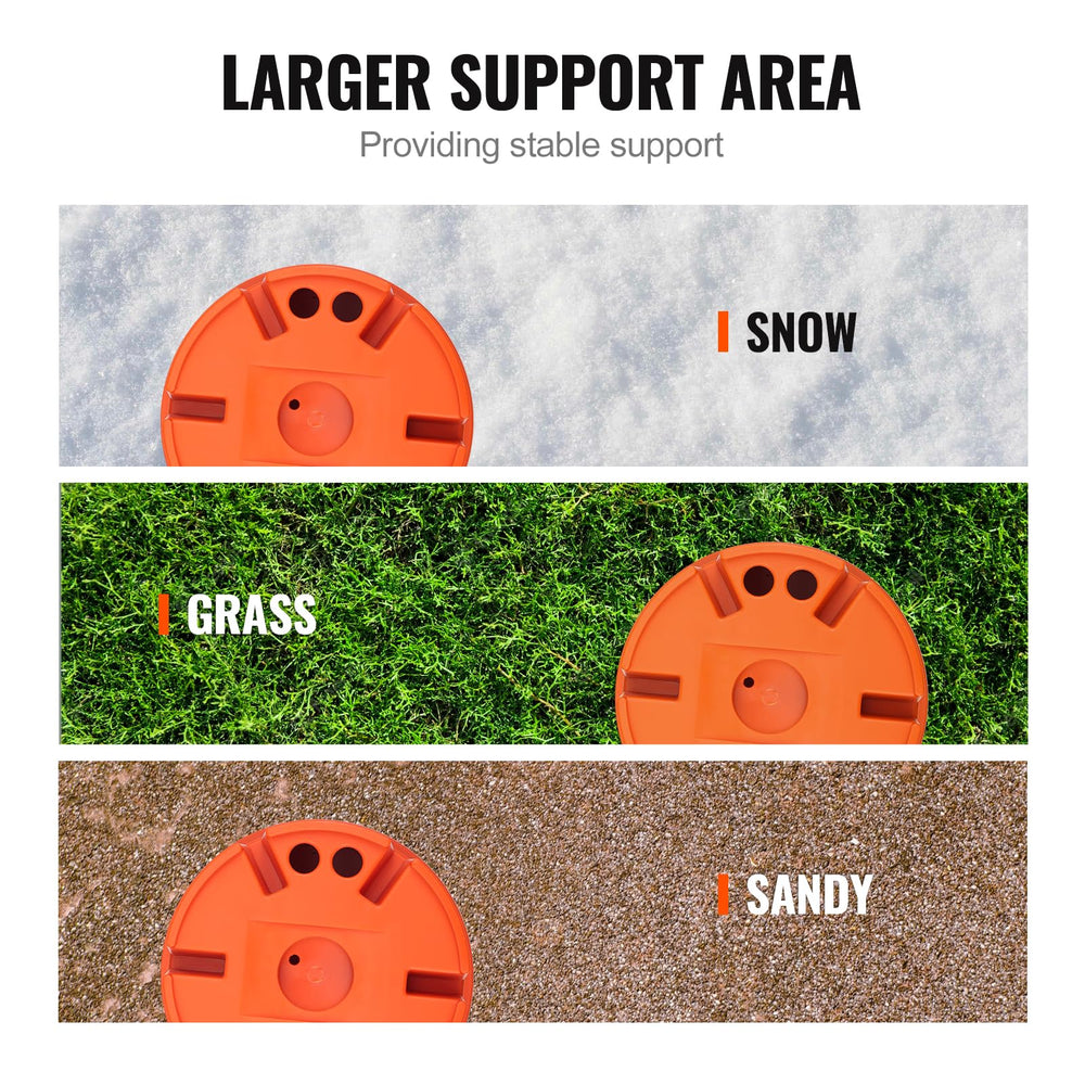 VEVOR polypropylene block offers UV and weather resistance for long-lasting use.