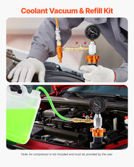 VEVOR Radiator Vacuum Refill Kit adapters fit many vehicle models