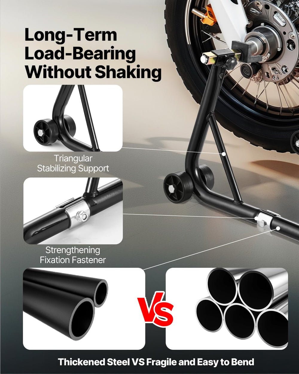 VEVOR rear l shaped fork head adjustable width