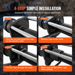 Rope-edge protection reduces wear where the rope meets the fairlead during use.