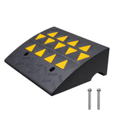 VEVOR Rubber Curb Ramp front view with 6-inch rise for smooth transitions.