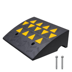 VEVOR Rubber Curb Ramp front view with 6-inch rise for smooth transitions.