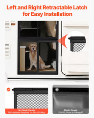 Aluminum mesh detail on the VEVOR RV screen door protector
