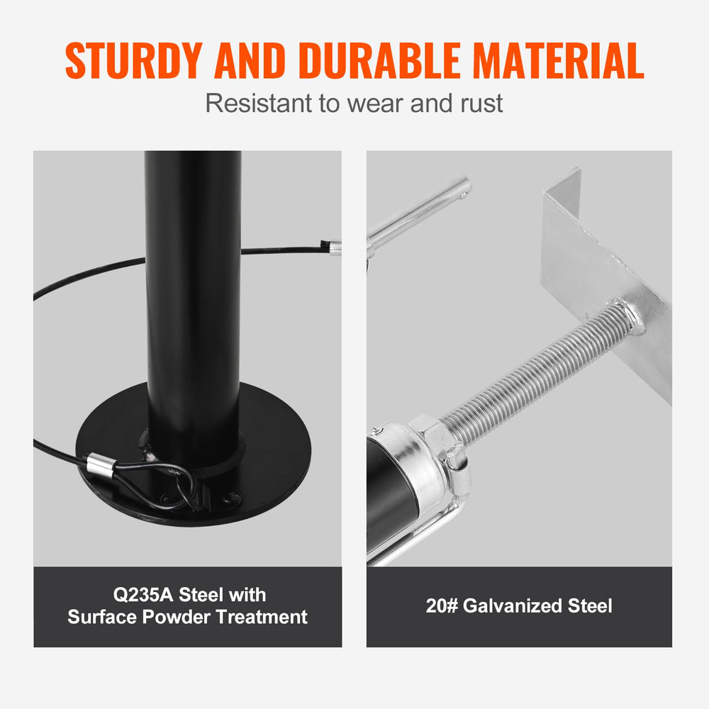 VEVOR spray-plastic coated base resists corrosion and wear