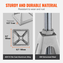 Galvanized steel screw detail showing rugged durability.