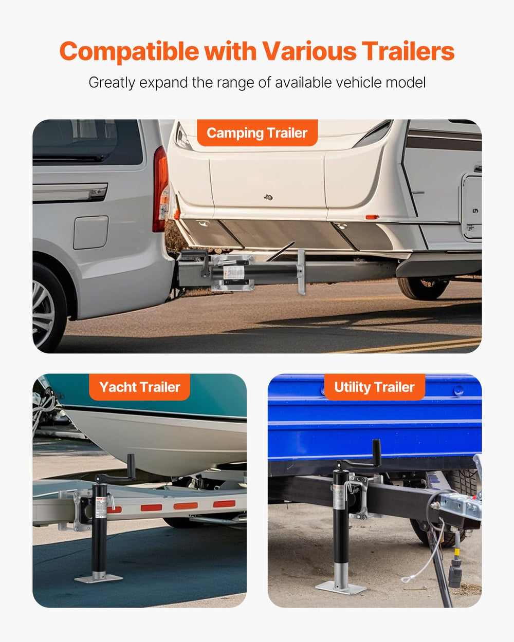 VEVOR RV trailers benefit from easy manual lifting