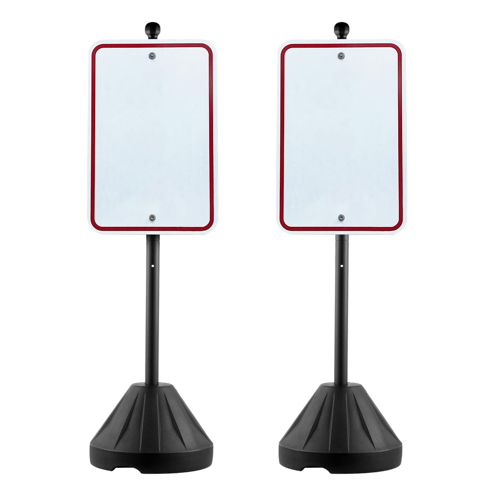 VEVOR sign post 5ft with wheels for easy relocation