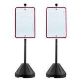 VEVOR sign post 5ft with wheels for easy relocation