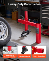 VEVOR silver cone stabilizes wheel hub during mounting and demounting