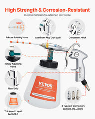 VEVOR storage hook keeps the cleaning gun within reach.