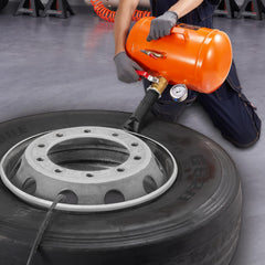 VEVOR Tire Bead Seater in action with tire illustrating quick inflation