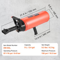 Compact, portable inflator ideal for tractors, trucks, and ATVs with precise PSI control.