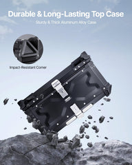 VEVOR top-case interior with removable leather padding for protection