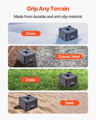 VEVOR 6-inch block supports up to 6000 pounds for heavy RVs.