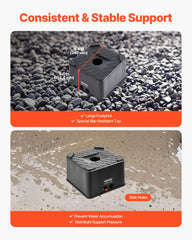 VEVOR durable PP block with non-slip grip for reliable support.