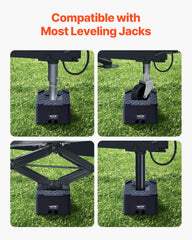 VEVOR block usable on snow, grass, sand, and gravel for camping setups.