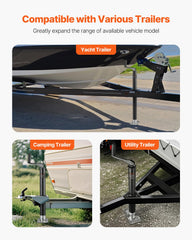 VEVOR galvanized inner and outer tubes resist corrosion during use.