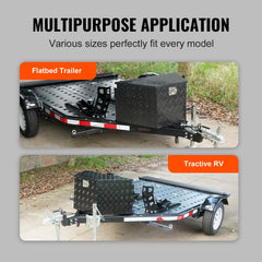 VEVOR trailer tongue box spacious 39x16.5x12 storage space.