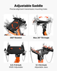 Claw width range enables secure contact with varied transmissions