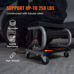 VEVOR tool tray under seat keeps parts organized during tasks.