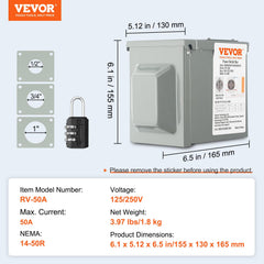 VEVOR versatile outdoor charging solution for RVs, EVs, and tools