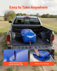 VEVOR water storage bladder quick-setup connectors streamline filling and draining.