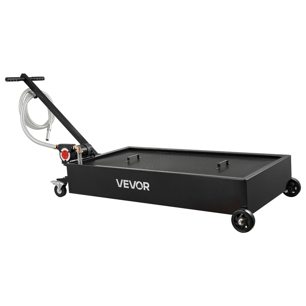 VEVOR workshop setup with the oil drain cart for organization.