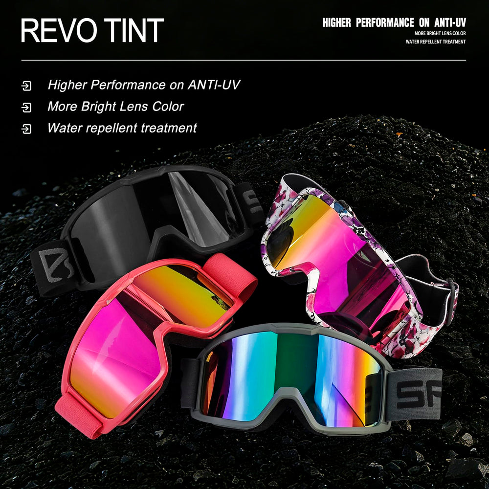 VEWOE PC lens high-impact resistance keeps visibility steady during jumps