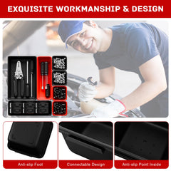 Vexercisehoop organized workspace with visible color zones and easy access.
