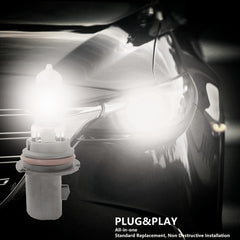 VEXONEYE 9007HB5 packaging includes two bulbs for paired replacement