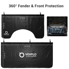 VEXPLO side fender skirts shield surfaces during service.