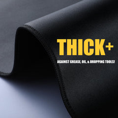 Vexplo dual-layer fender cover protects car paint while absorbing tool impact.