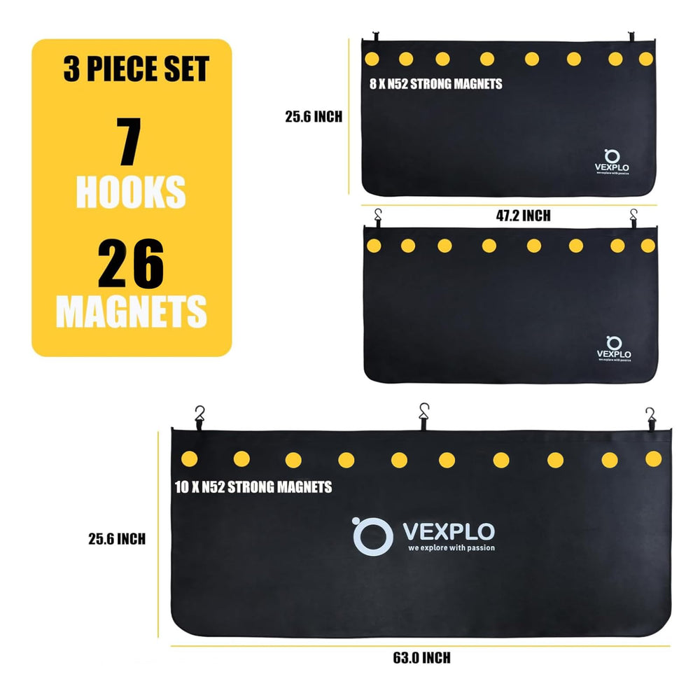 Vexplo large universal-fit fender cover suits cars, trucks, SUVs and RVs.