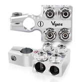 Vgate 8-Way Terminal Connector front view, modular power post system for flexible wiring.