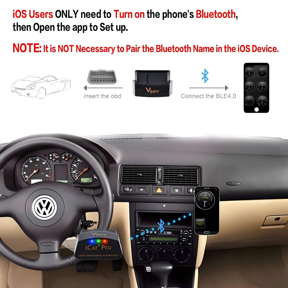 Auto-sleep and auto-wake features of the Vgate iCar Pro conserve vehicle battery.