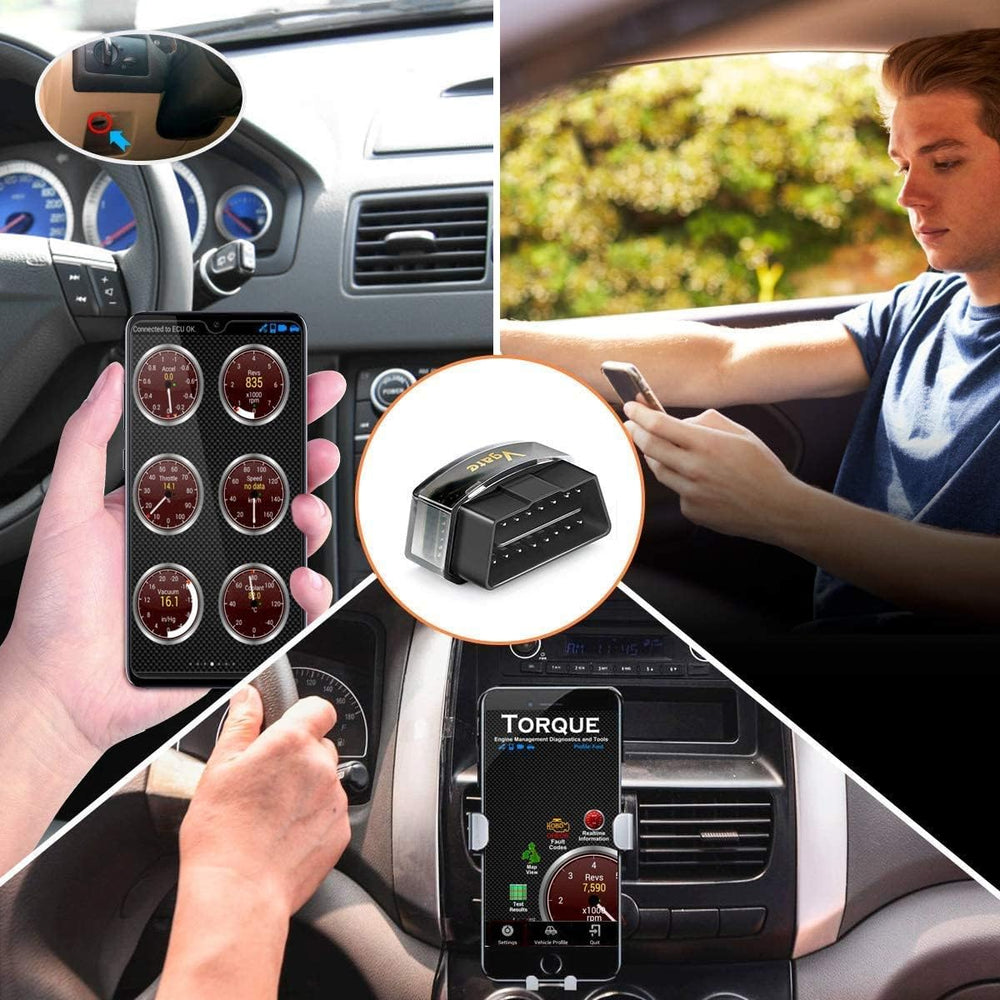 Vgate iCar Pro works with Torque and Car Scanner for diagnostics.