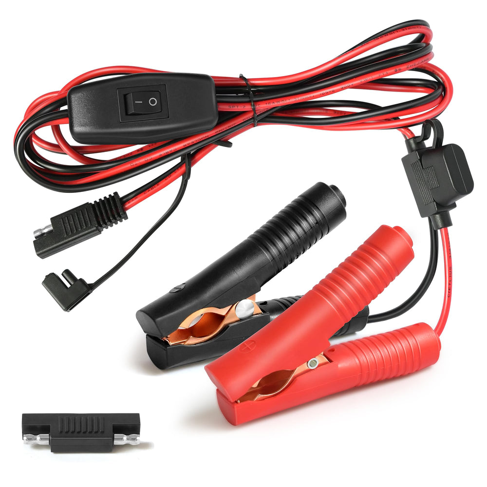 VGOVIWIN SAE battery wire harness with 10ft reach for flexible 12V connections