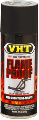 VHT FlameProof bottle in flat black protects high-temp surfaces