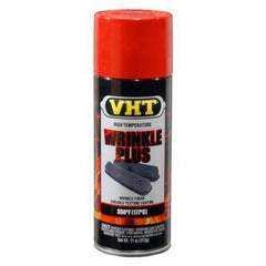 VHT SP204 Wrinkle Plus red bottle close-up showing durable high-temp coating.