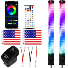 VI9000 2ft fat whip lights for off-road visibility