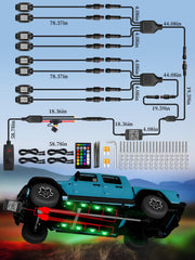 VI9000 IP67 waterproof rock light stands up to rain and mud.
