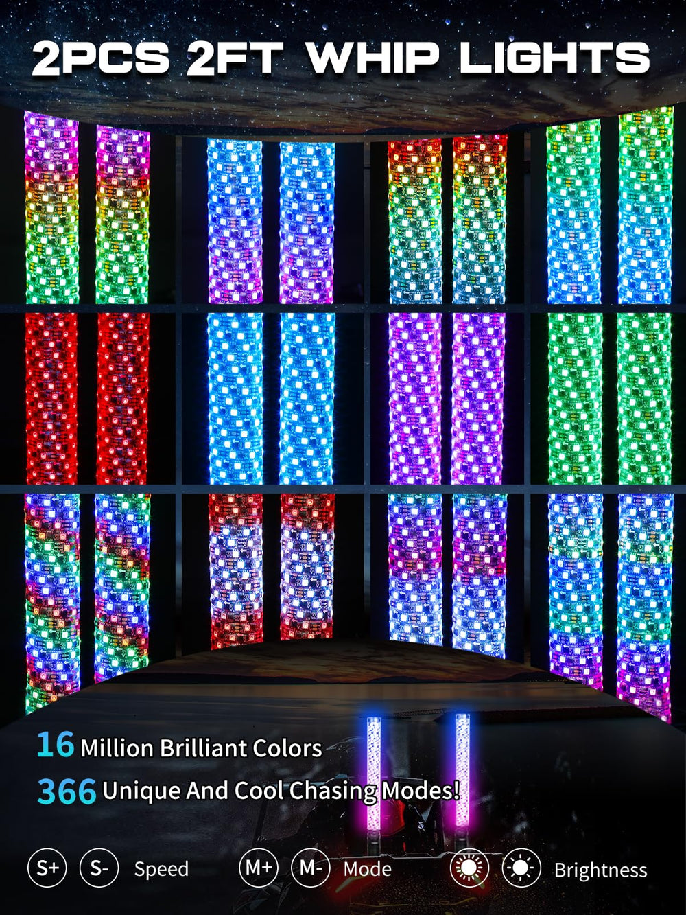 VI9000 dual-control app and remote for color customization