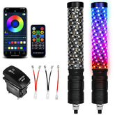 VI9000 fat whip light with a 1ft spiral LED providing bright 360-degree visibility.