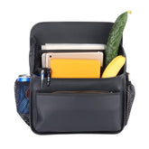Viaviat front seat organizer in leather with multiple compartments for quick access