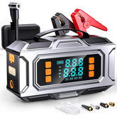 VIAXYIK front view showing compact jump starter and inflator for quick roadside help
