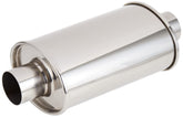 Vibrant Performance Vibrant 1140 resonator front view reduces exhaust noise while preserving flow