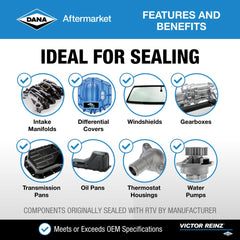 Victor Reinz Reinzosil RTV ideal for oil pans and other joint seals.