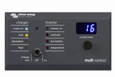 Victron Energy 200/200 amp Digital Multi Control GX front view for easy system control.